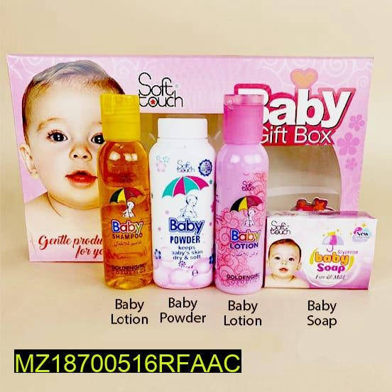 Pack Of 4 Soft Touch Baby Gift Box